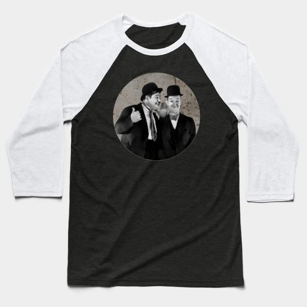 laurel and hardy classic comedy Baseball T-Shirt by chokiBrownies